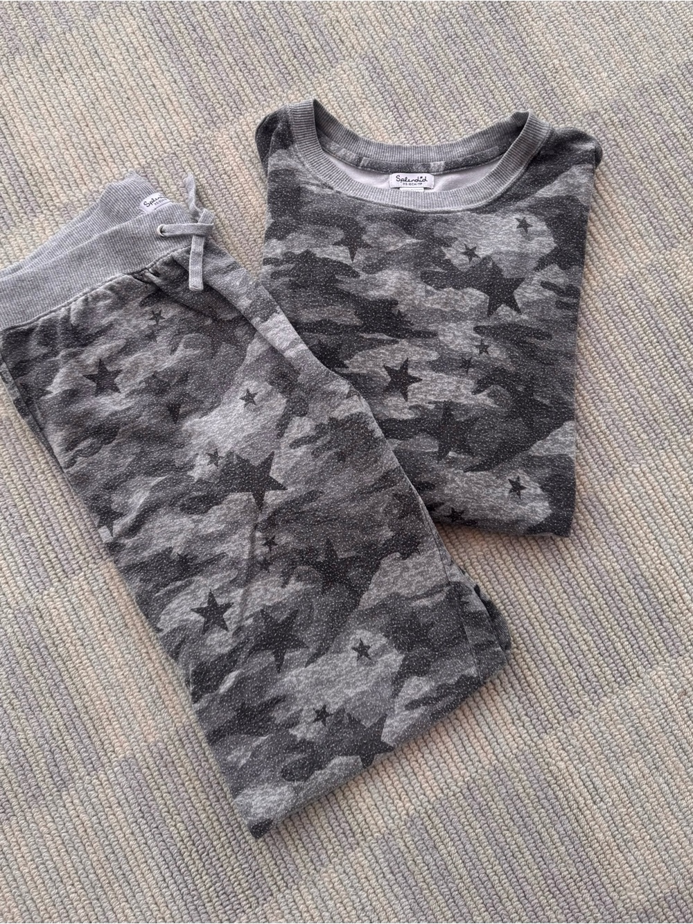 Splendid Gray Star Camo Pajamas